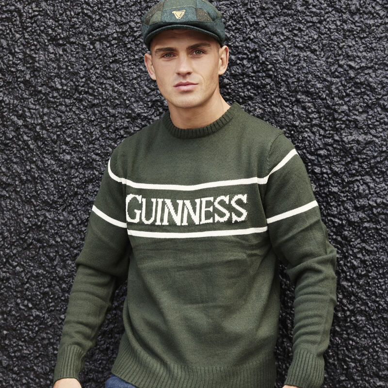 Guinness Crew Neck Knit Jumper - Green